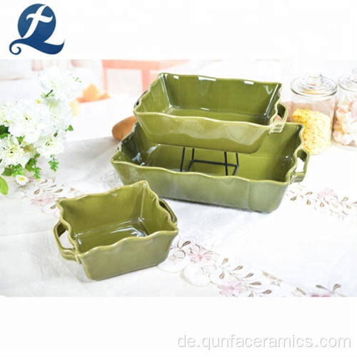 Keramikbrot Backpfanne Schalen farbenfrohe Backware -Sets